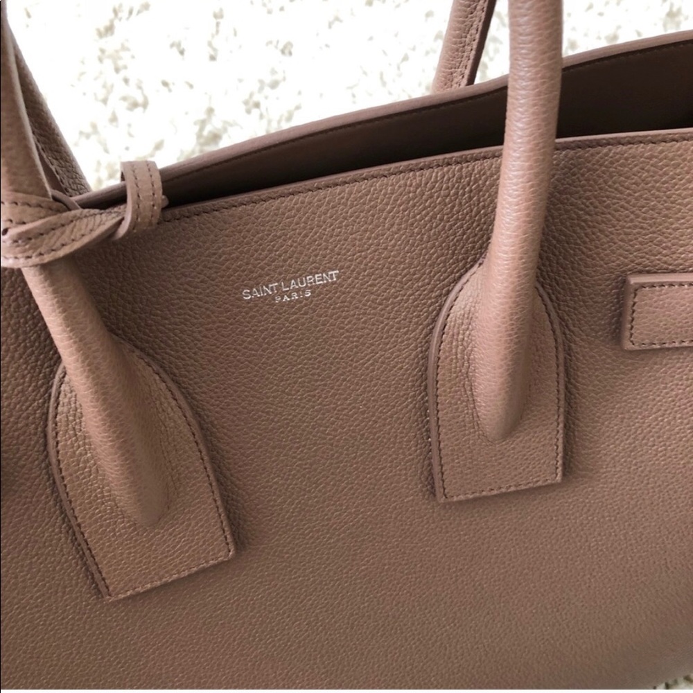 Yves Saint Laurent Mauve Leather Sac De Jour Shoulder Bag - Picture 3 of 13